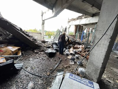 В Киеве из-за российского обстрела пострадали несколько предприятий
