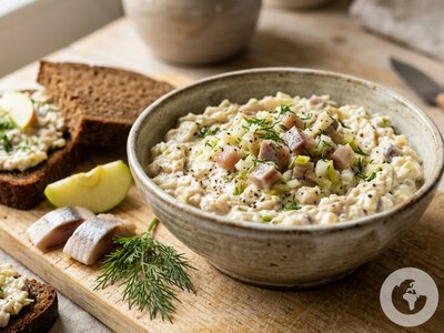 Домашній форшмак з оселедцем та яблуком