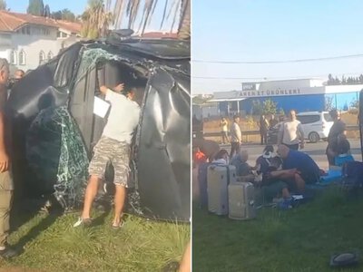 17 человек пострадали в ДТП с автобусом и грузовиком в Анталье 