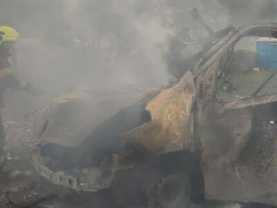 Горят машины, пострадали люди: последствия удара по Харькову