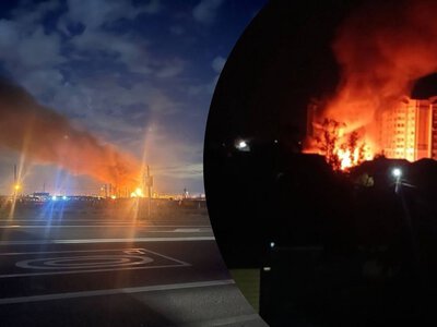 Ночью дроны подожгли НПЗ и порт в России: вспыхнули пожары, есть жертвы