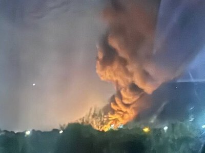  Дроны атаковали нефтебазу в Краснодарском крае рф, вспыхнул масштабный пожар 