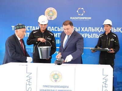 ПОРУЧЕНИЕ ПРЕЗИДЕНТА: В ТУРКЕСТАНЕ НАЧАТО СТРОИТЕЛЬСТВО НОВОГО УЧЕБНОГО КОРПУСА МЕЖДУНАРОДНОГО IT-УНИВЕРСИТЕТА