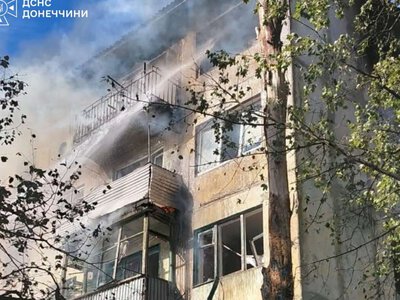 В Краматорске из-за российских атак возникли четыре пожара в многоэтажках