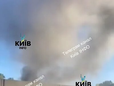 Утром дрон атаковал супермаркет под Киевом: внутри находились люди (видео)