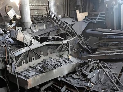 В результате российского обстрела пострадала Трипольская ТЭС