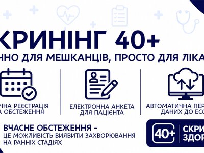 Без повторного ввода данных: в Днепре цифровизировали «Скрининг 40+»