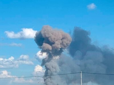 Раздался мощный взрыв: в Киеве оцепили зону попадания БпЛА
