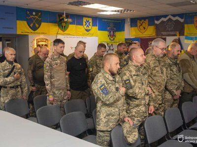 «Родная для Днепра»: в Днепре наградили бойцов 128-й бригады «Дикое Поле»