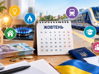 Субсидии, пенсии, свет и новые правила для ВПЛ: что изменится для украинцев в октябре