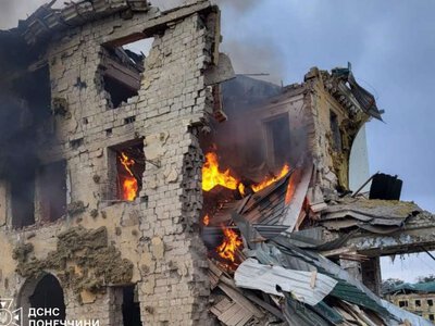 Краматорск подвергся четырём вражеским ударам: спасатели ликвидировали пожары