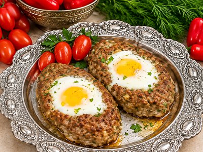 Котлети по-аджарськи з яйцем: соковиті човники з курячого фаршу, запечені в духовці