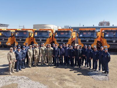Глава МЧС ознакомился с восстановлением РГП «Селденқорғау Құрылыс»