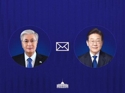  Глава государства поздравил Президента Республики Корея 