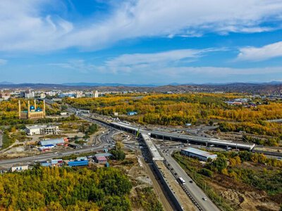 В Усть-Каменогорске установлена последняя балка развязки на пересечении проспекта Сатпаева и улицы Жибек жолы