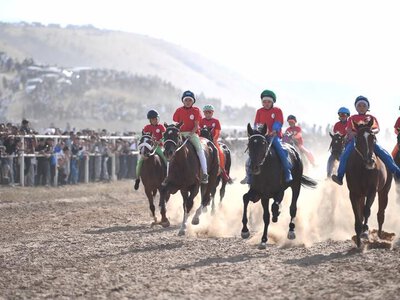 Победный финиш: подведены итоги международных скачек в честь 180-летия Жамбыла Жабаева