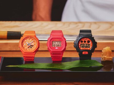 Casio представила серию G-Shock в стиле суши с дизайном тунца, лосося и икры