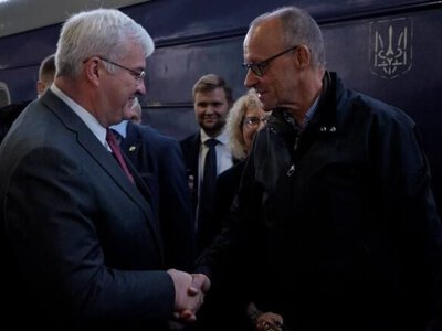 Канцлер Германии Мерц прибыл в Киев с неофициальным визитом
