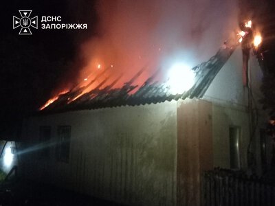 ДСНС ліквідувала пожежу в житловому будинку у Запоріжжі