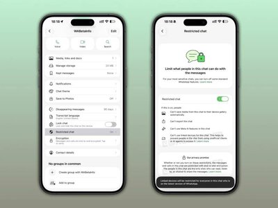 WhatsApp тестирует «Ограниченные чаты» с дополнительной защитой переписки