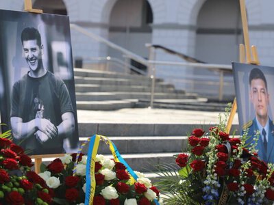 В Киеве простились с майором Маратом Мамбетовым – летчиком 40-й бригады тактической авиации
