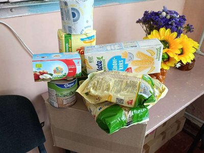 В трех городах Украины жителям Константиновской громады передали помощь