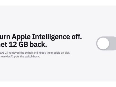 Новая утилита удаляет Apple Intelligence с Mac и освобождает десятки гигабайт