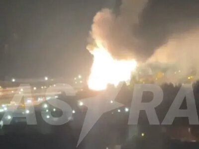 У Підмосков’ї пожежа на стоянці вантажівок супроводжувалася вибухами