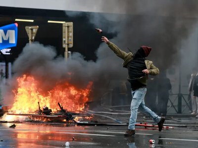  В Брюсселе задержали 21 участника массового протеста 