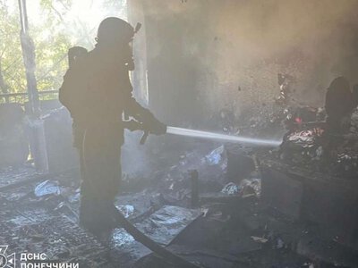 В Краматорске за сутки произошли два пожара: тушение одного из них остановили из-за угрозы обстрела