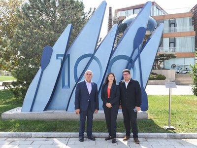 Avropa Avarçəkmə Federasiyasının prezidenti Su İdmanı Federasiyasında oldu - FOTOLAR