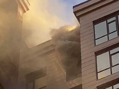  Пожар произошел в в 12-этажном жилом комплексе Астаны 