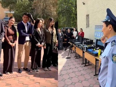 Студентам продемонстрировали работу криминалистической лаборатории в Туркестанской области