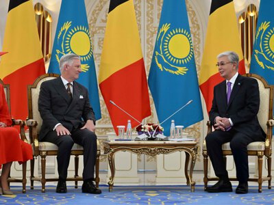  Президент провел переговоры с Королем и Королевой бельгийцев в узком составе 