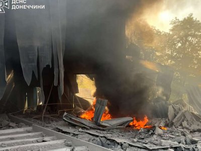 В Краматорске в результате удара FPV-дрона ранен мужчина: возникли пожары