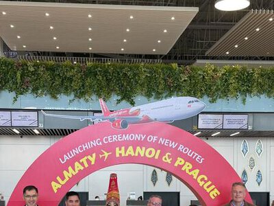 VietJet Air открыла новый авиамаршрут Ханой – Алматы – Прага