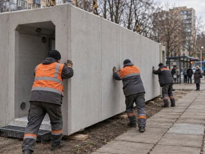 В Киеве начнут устанавливать мобильные укрытия
