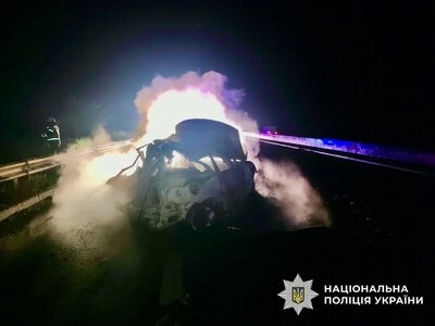 Смертельное ДТП на трассе Одесса — Киев: горит авто, перекрыта полоса