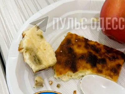 Это не плесень: в Нерубайском лицее объяснили странный вид запеканки