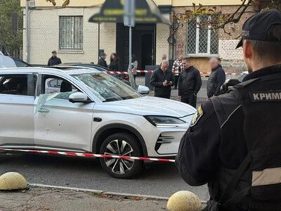 В центре Киева взорвался электромобиль