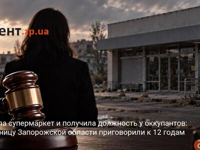 Охватила супермаркет и получила должность у оккупантов: жительницу Запорожской области приговорили к 12 годам