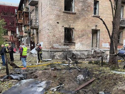 В Киеве уже семь пострадавших в результате падения российского дрона: трое находятся в больнице