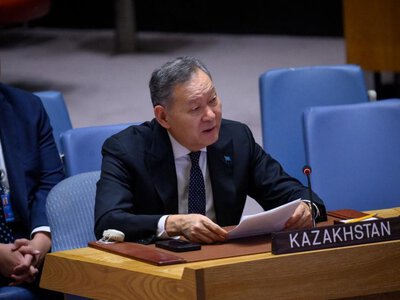  Казахстан выступил в Совбезе ООН за деэскалацию и помощь Газе 
