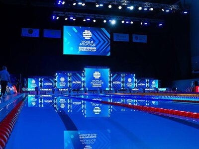 Церемония открытия финального этапа Кубка мира по плаванию прошла в Астане