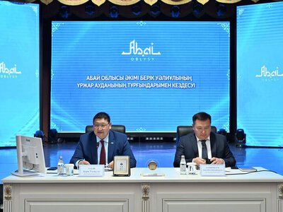Аким области Абай встретился с жителями Урджарского района