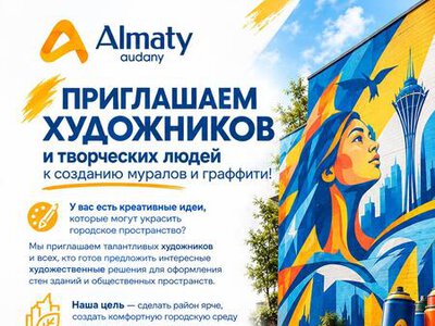 Столичных художников приглашают стать авторами новых муралов в Астане