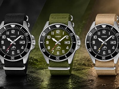 Casio выпустила три новые версии часов MDV106C с водозащитой 200 метров