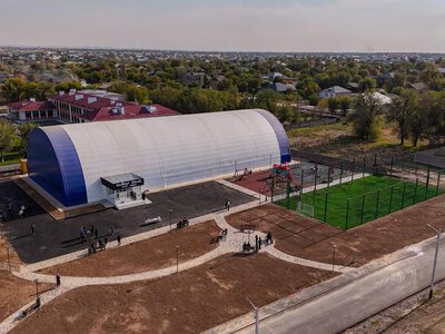ДВА НОВЫХ МОДУЛЬНЫХ СПОРТИВНЫХ ЗАЛА ОТКРЫЛИ В ШЫМКЕНТЕ