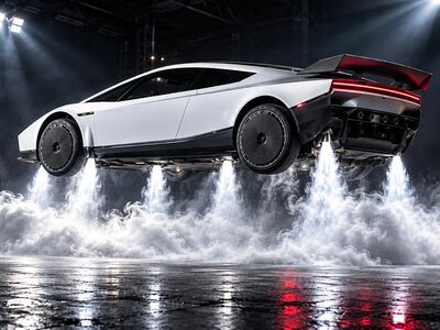 Tesla показала летающий автомобиль: что известно о спорткаре Илона Маска (видео)