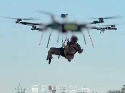 Впервые военные эвакуировали раненого бойца с передовой с помощью тяжелого гексакоптера